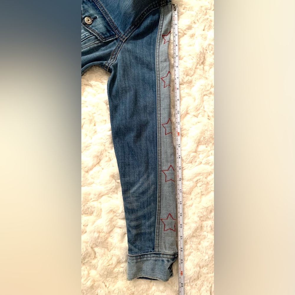 American Eagle Outfitters Denim Jacket with Stars on the Sleeves•Sz. S•Like New - Picture 16 of 16